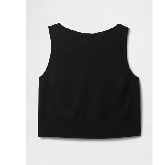 NWT GAP linen blend crop shell tank top - Picture 1 of 7